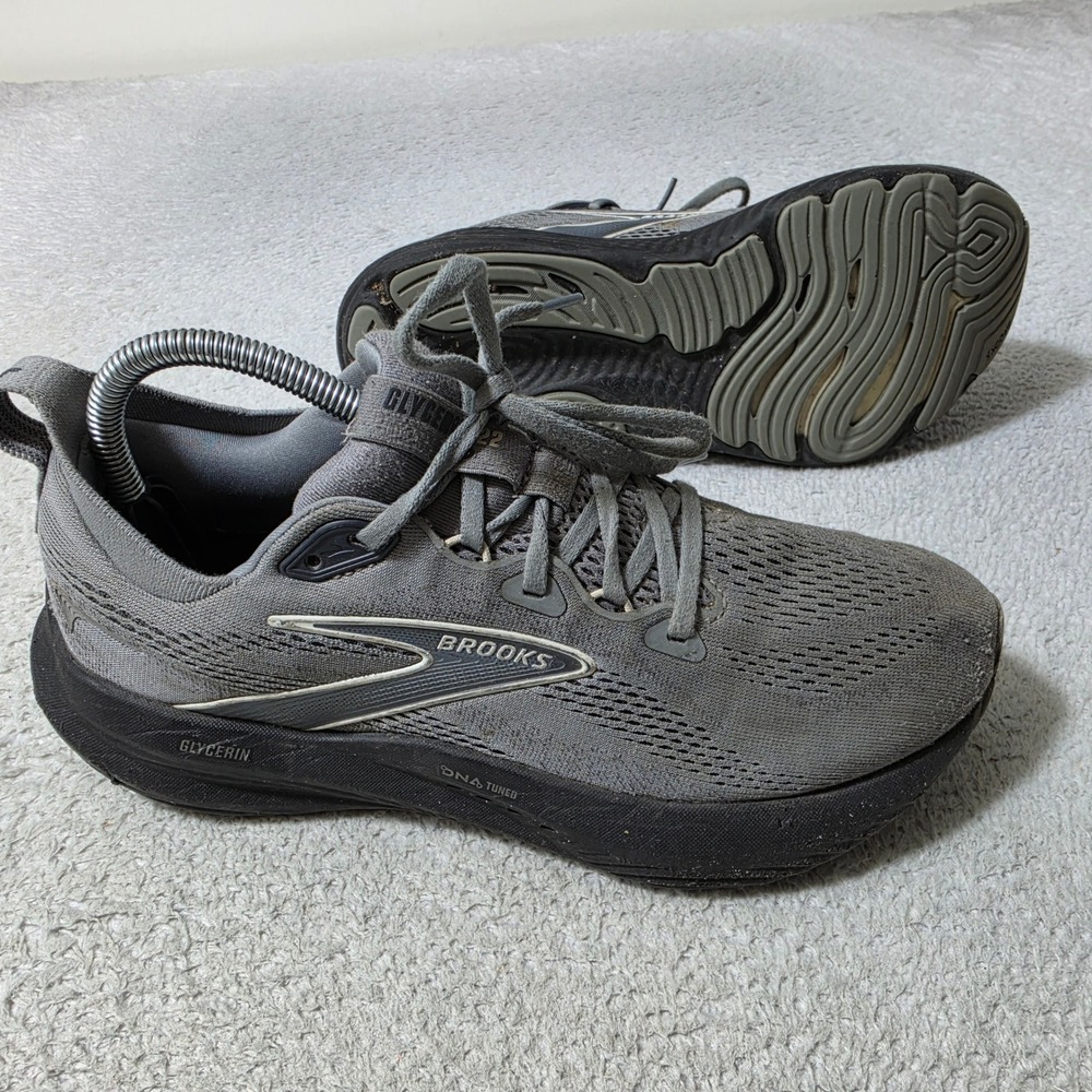 Brooks Glycerin 22 Running Shoes Mens 7.5 Grey Athletic Sneakers 1104451D078